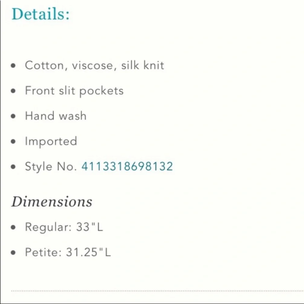 NWOT Sz S Anthropologie Poppy Pocket Tunic navy - Picture 3 of 8